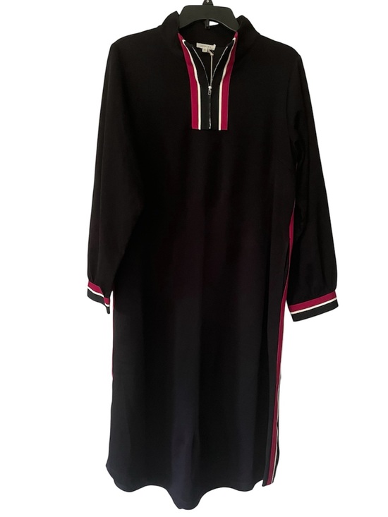 JODIFL Dresses & Skirts - JODIFL Women’s Black tunic shift Dress contrast Trim size Medium relaxed fit New